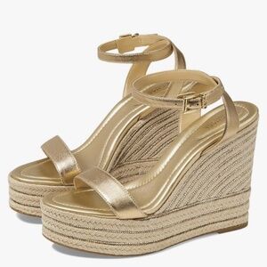 Michael Kors Women's Leighton Espadrille Wedge Sandal Size 8